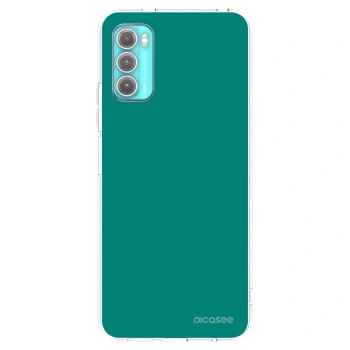 Picasee silikonska prozirna maskica za Motorola Moto G60 - Emerald Mist
