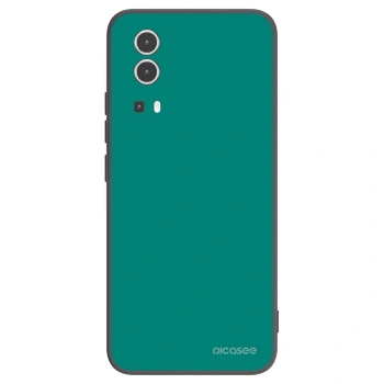 Picasee crna silikonska maskica za Vivo Y72 5G - Emerald Mist