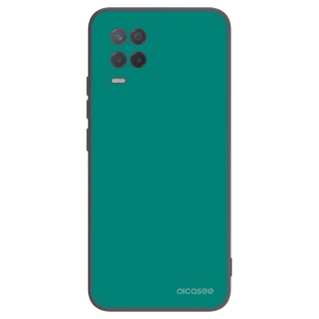 Picasee crna silikonska maskica za Realme 8 5G - Emerald Mist
