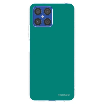 Picasee silikonska prozirna maskica za Honor X8 4G - Emerald Mist