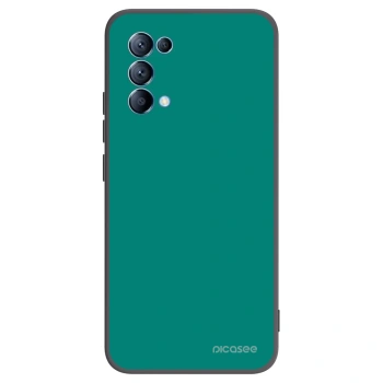 Picasee crna silikonska maskica za OPPO Reno 5 5G - Emerald Mist