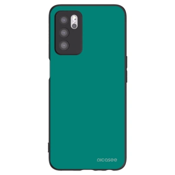 Picasee crna silikonska maskica za OPPO A16 - Emerald Mist