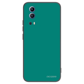 Picasee crna silikonska maskica za Vivo Y52 5G - Emerald Mist