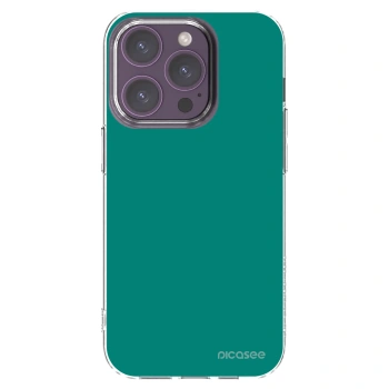 Picasee silikonska prozirna maskica za Apple iPhone 14 Pro - Emerald Mist