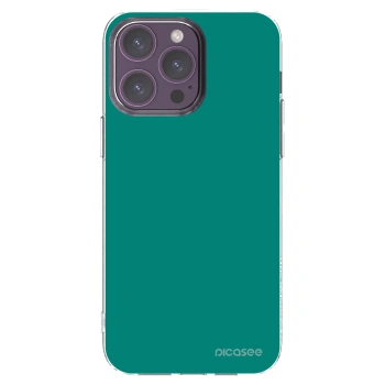 Picasee silikonska prozirna maskica za Apple iPhone 14 Pro Max - Emerald Mist
