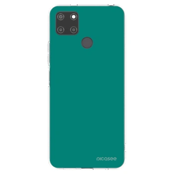 Picasee silikonska prozirna maskica za Realme C21Y - Emerald Mist