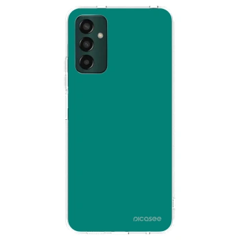 Picasee silikonska prozirna maskica za Samsung Galaxy M13 M135F - Emerald Mist