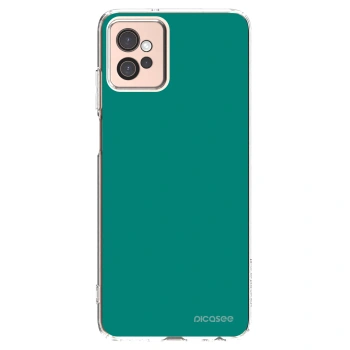 Picasee silikonska prozirna maskica za Motorola Moto G32 - Emerald Mist