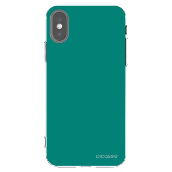 Picasee silikonska prozirna maskica za Apple iPhone X/XS - Emerald Mist