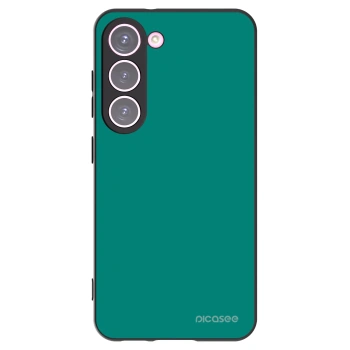 Picasee crna silikonska maskica za Samsung Galaxy S23 5G - Emerald Mist