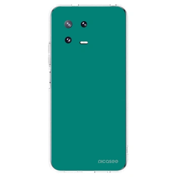 Picasee silikonska prozirna maskica za Xiaomi 13 Pro - Emerald Mist