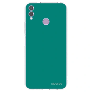 Picasee silikonska prozirna maskica za Honor 8X - Emerald Mist