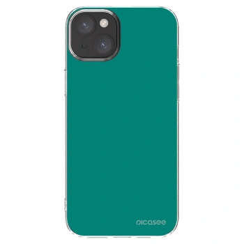 Picasee silikonska prozirna maskica za Apple iPhone 15 Plus - Emerald Mist