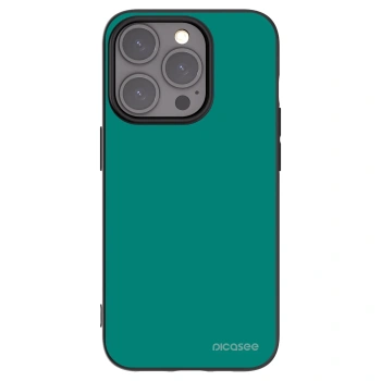 Picasee crna silikonska maskica za Apple iPhone 15 Pro - Emerald Mist