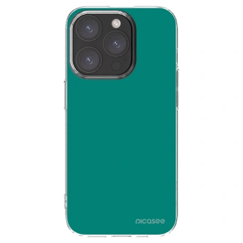 Picasee silikonska prozirna maskica za Apple iPhone 15 Pro - Emerald Mist
