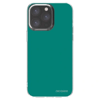 Picasee silikonska prozirna maskica za Apple iPhone 15 Pro Max - Emerald Mist