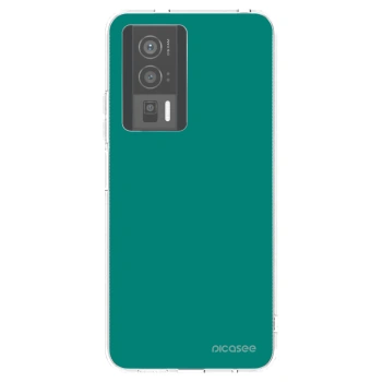 Picasee silikonska prozirna maskica za Xiaomi Poco F5 Pro 5G - Emerald Mist