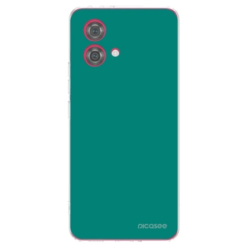 Picasee silikonska prozirna maskica za Motorola Moto G84 5G - Emerald Mist
