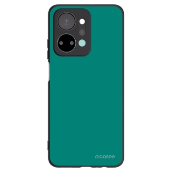 Picasee crna silikonska maskica za Honor X7a - Emerald Mist
