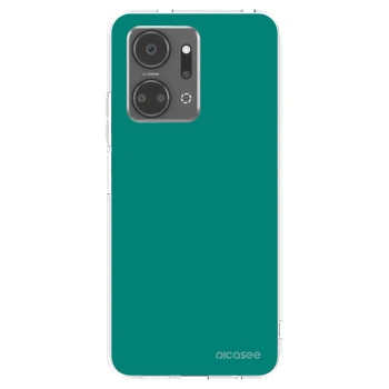 Picasee silikonska prozirna maskica za Honor X7a - Emerald Mist