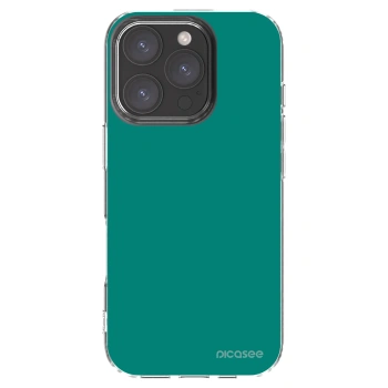 Picasee silikonska prozirna maskica za Apple iPhone 16 Pro - Emerald Mist