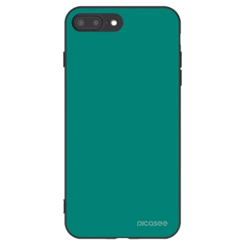 Picasee crna silikonska maskica za Apple iPhone 8 Plus - Emerald Mist
