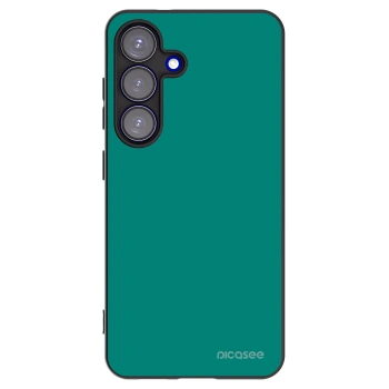 Picasee crna silikonska maskica za Samsung Galaxy S25 5G - Emerald Mist