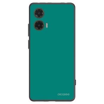 Picasee crna silikonska maskica za Motorola Moto G35 5G - Emerald Mist