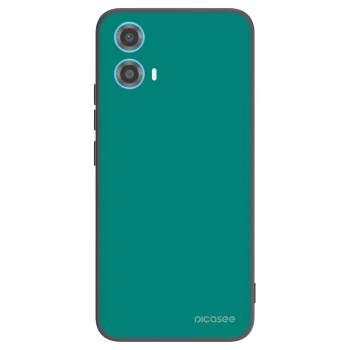 Picasee crna silikonska maskica za Motorola Moto G34 5G - Emerald Mist