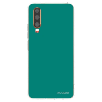 Picasee silikonska prozirna maskica za Huawei P30 - Emerald Mist