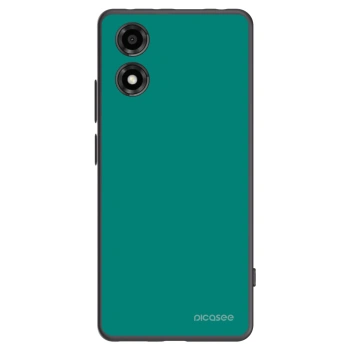 Picasee crna silikonska maskica za Motorola Moto E14 - Emerald Mist