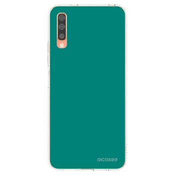 Picasee silikonska prozirna maskica za Samsung Galaxy A70 A705F - Emerald Mist