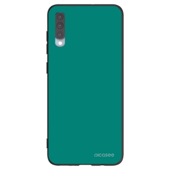 Picasee crna silikonska maskica za Samsung Galaxy A70 A705F - Emerald Mist