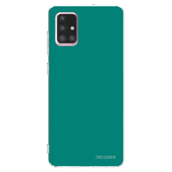 Picasee silikonska prozirna maskica za Samsung Galaxy A71 A715F - Emerald Mist