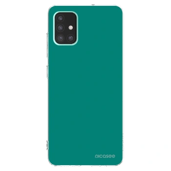Picasee silikonska prozirna maskica za Samsung Galaxy A51 A515F - Emerald Mist