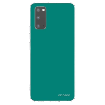 Picasee silikonska prozirna maskica za Samsung Galaxy S20 G980F - Emerald Mist