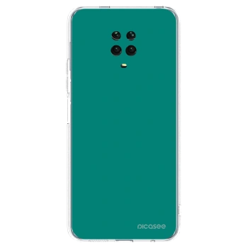 Picasee silikonska prozirna maskica za Xiaomi Redmi Note 9 Pro - Emerald Mist