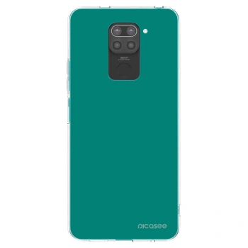 Picasee crna silikonska maskica za Xiaomi Redmi Note 9 - Emerald Mist