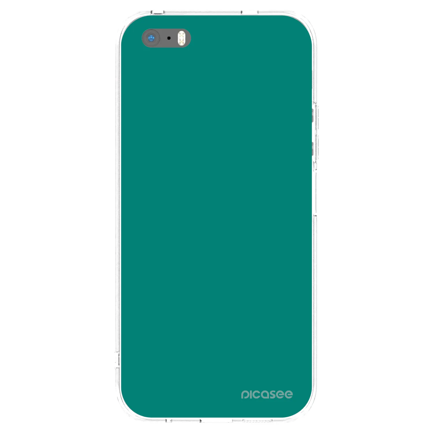 Picasee silikonska prozirna maskica za Apple iPhone 5/5S/SE - Emerald Mist