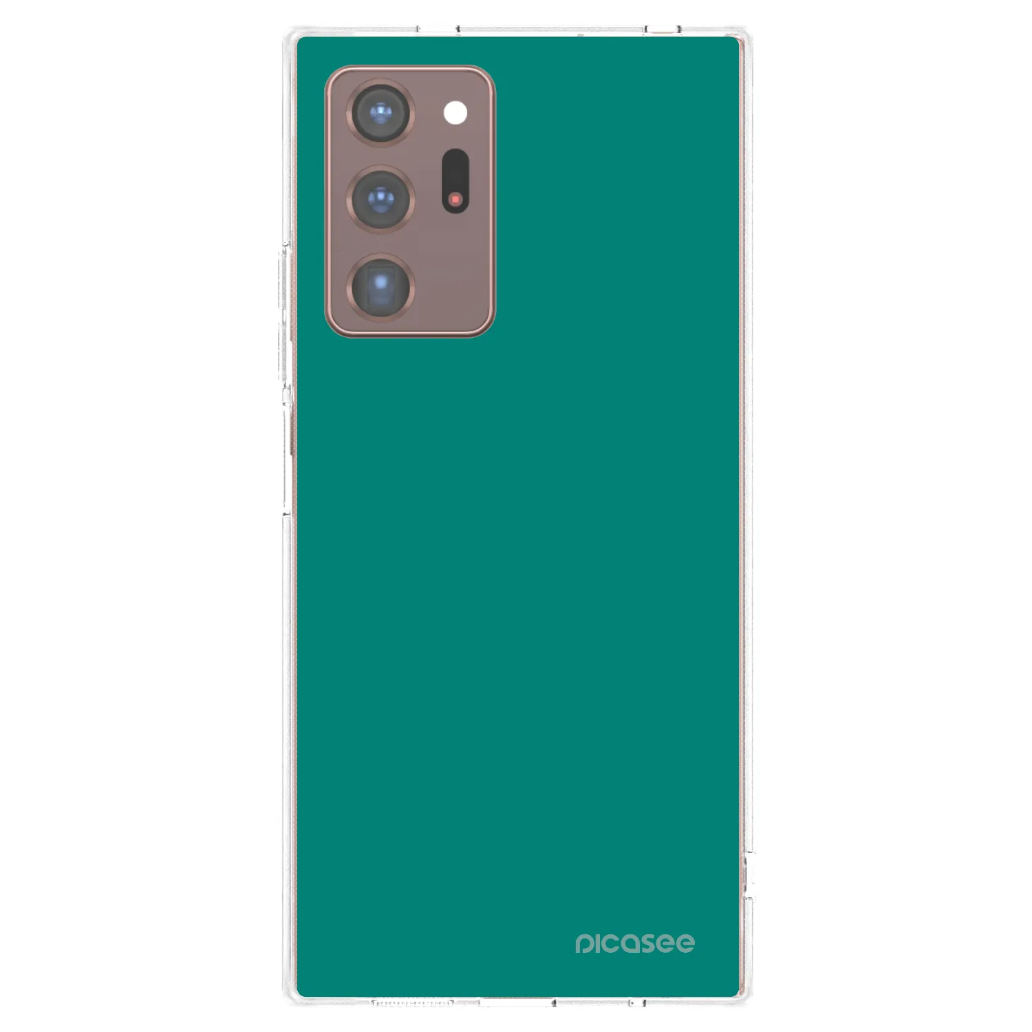 Picasee silikonska prozirna maskica za Samsung Galaxy Note 20 Ultra - Emerald Mist