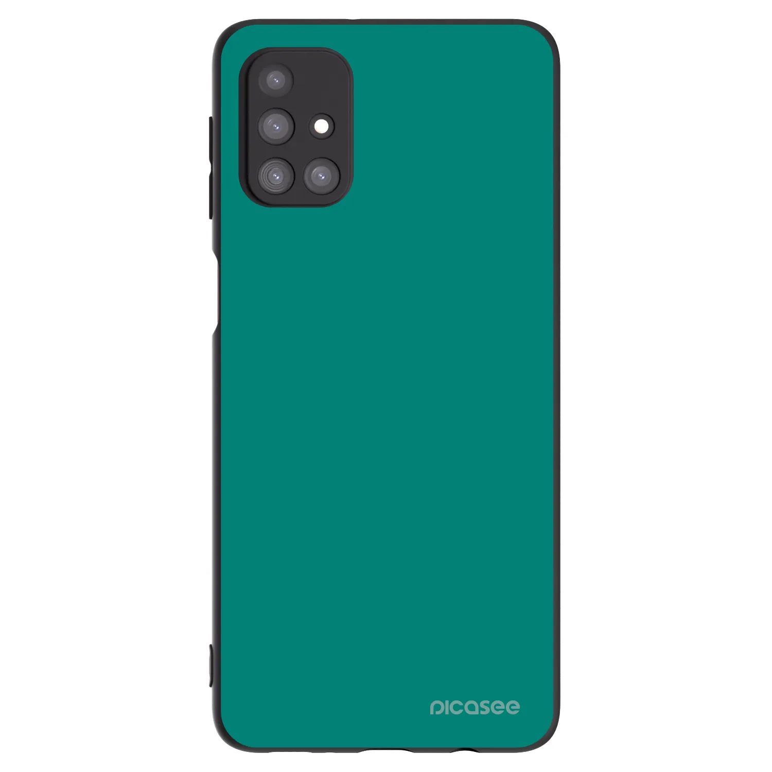 Picasee crna silikonska maskica za Samsung Galaxy M31s - Emerald Mist