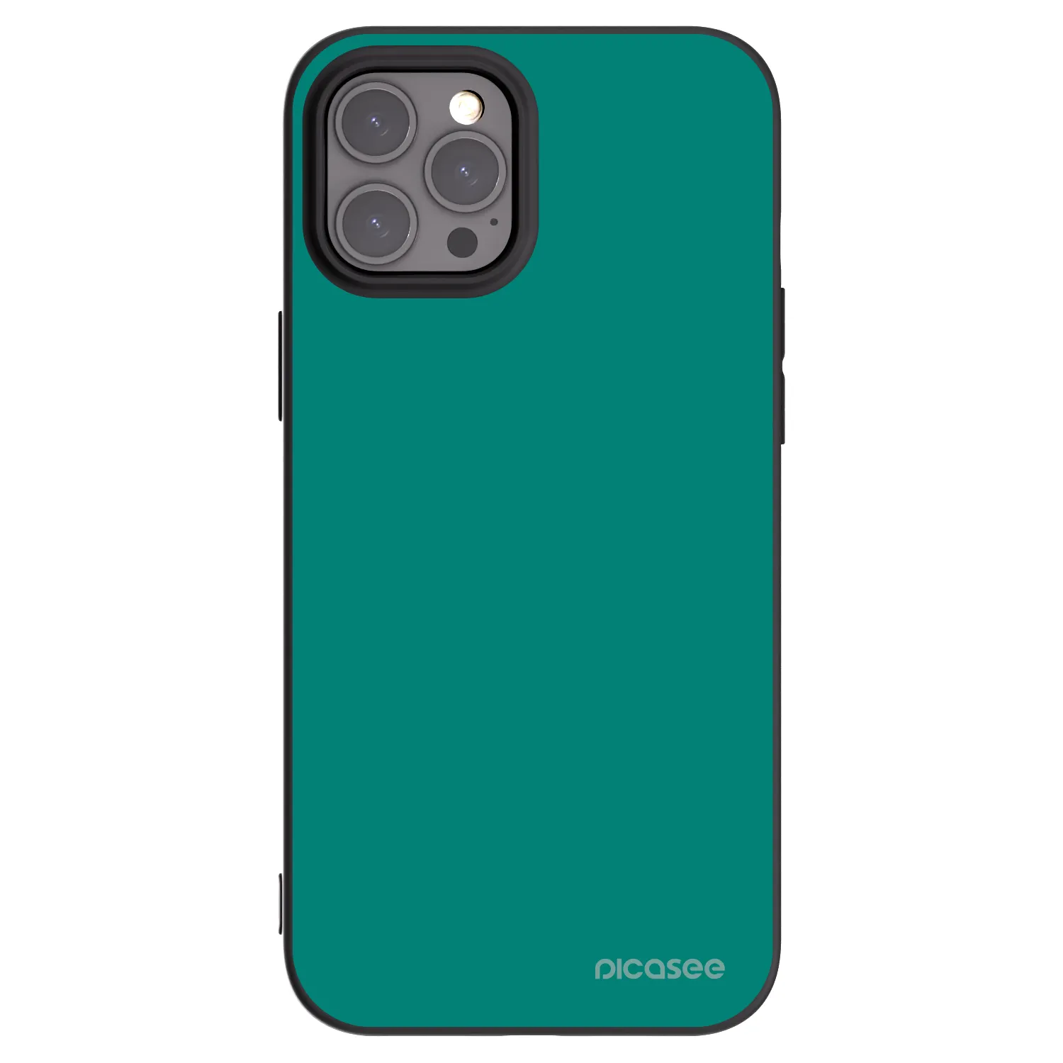 Picasee crna silikonska maskica za Apple iPhone 12 Pro Max - Emerald Mist