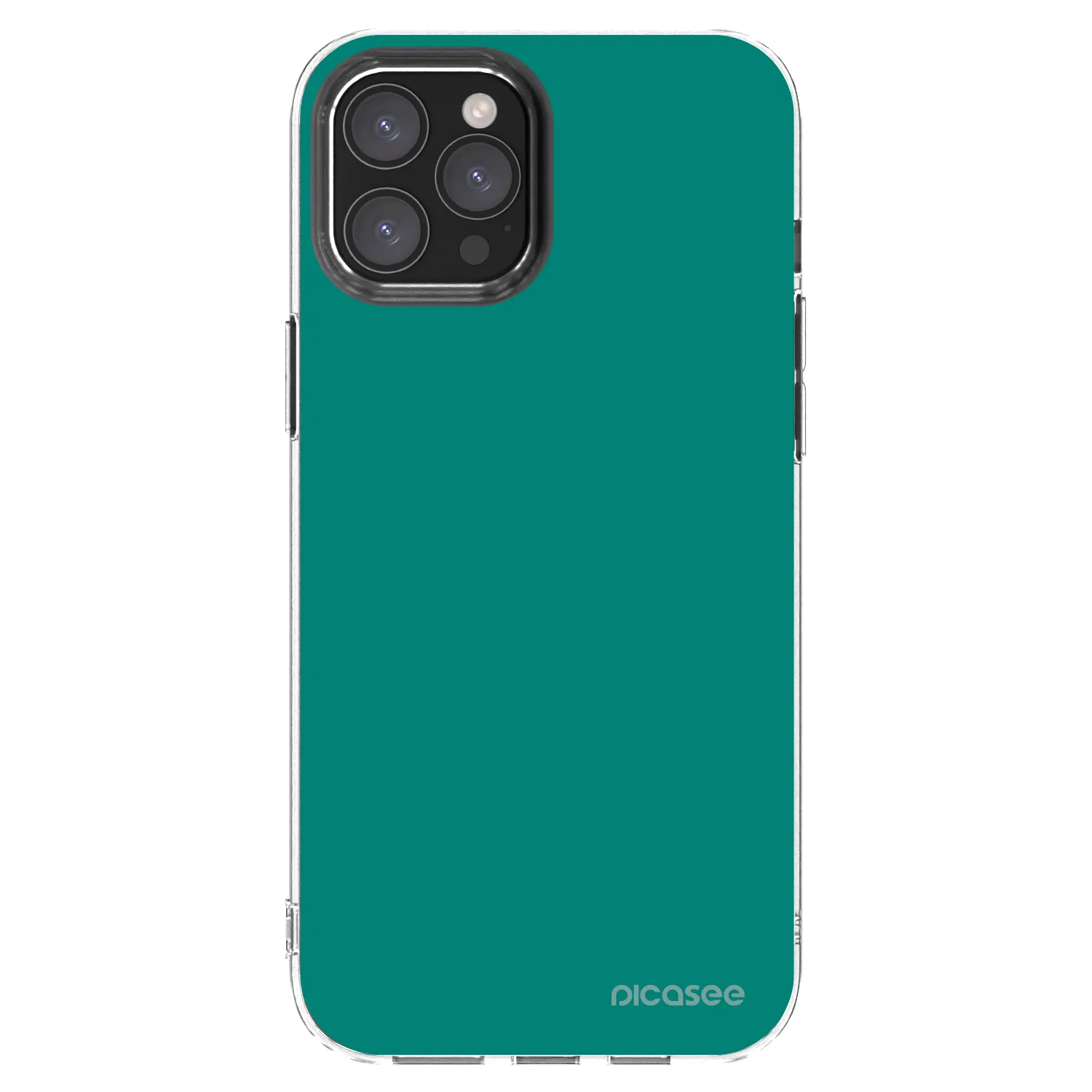 Picasee silikonska prozirna maskica za Apple iPhone 12 Pro Max - Emerald Mist
