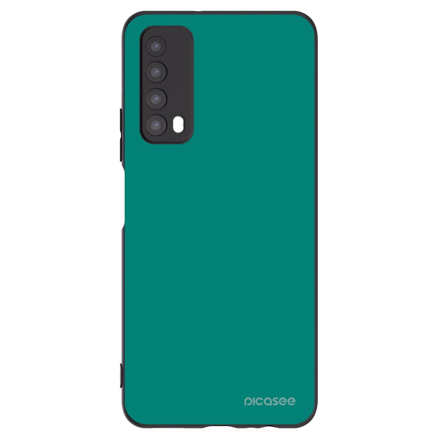 Picasee crna silikonska maskica za Huawei P Smart 2021 - Emerald Mist