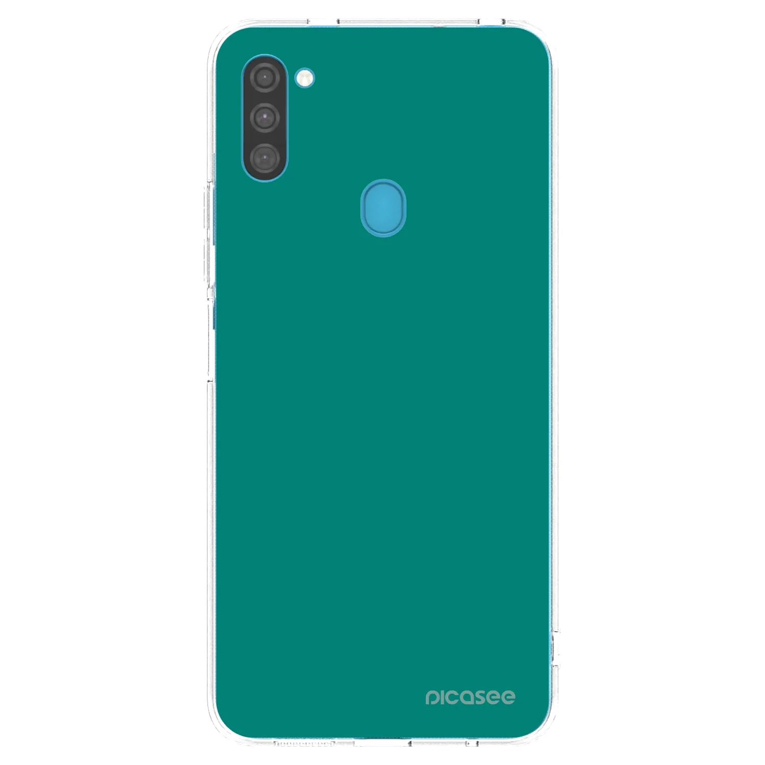 Picasee silikonska prozirna maskica za Samsung Galaxy M11 - Emerald Mist