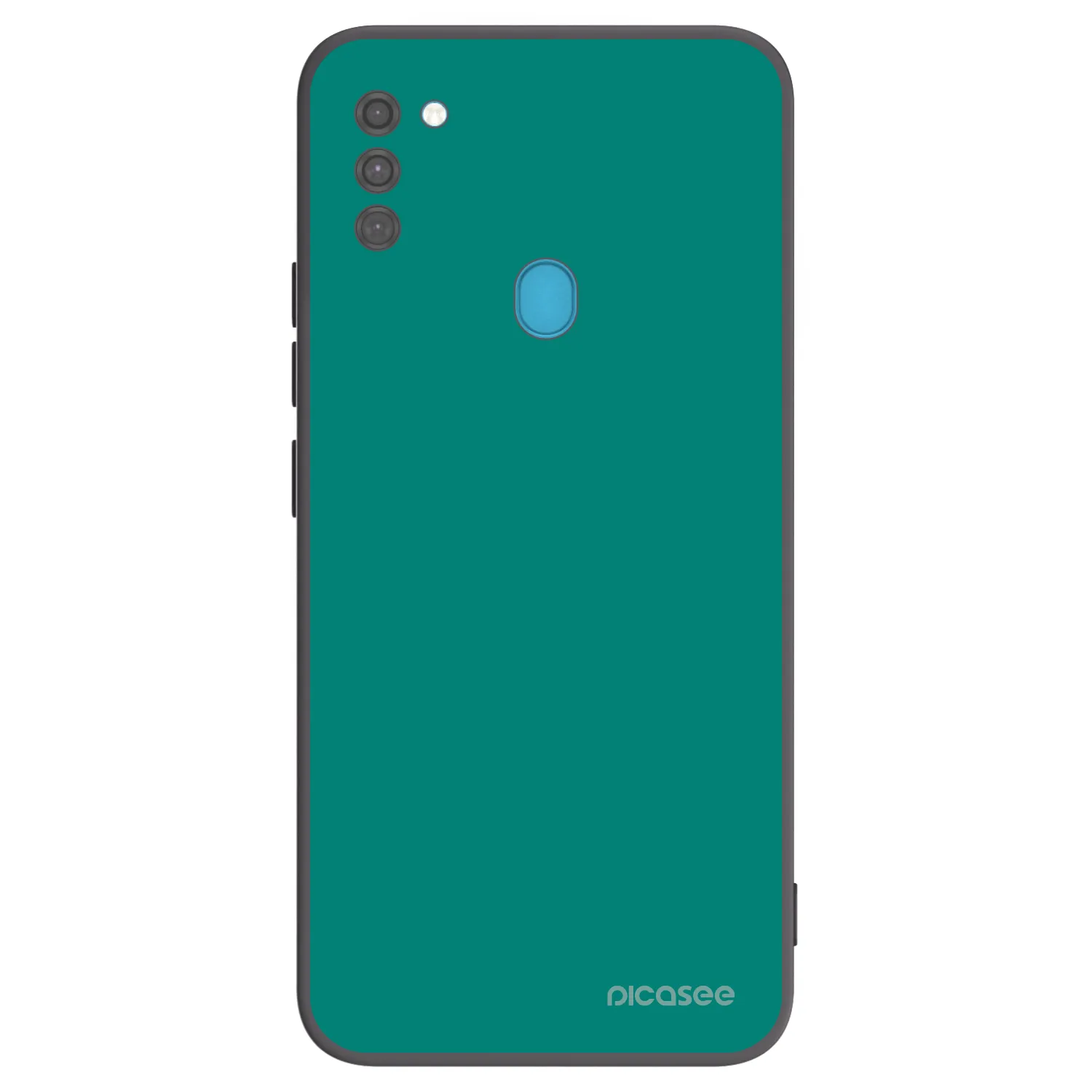 Picasee crna silikonska maskica za Samsung Galaxy M11 - Emerald Mist