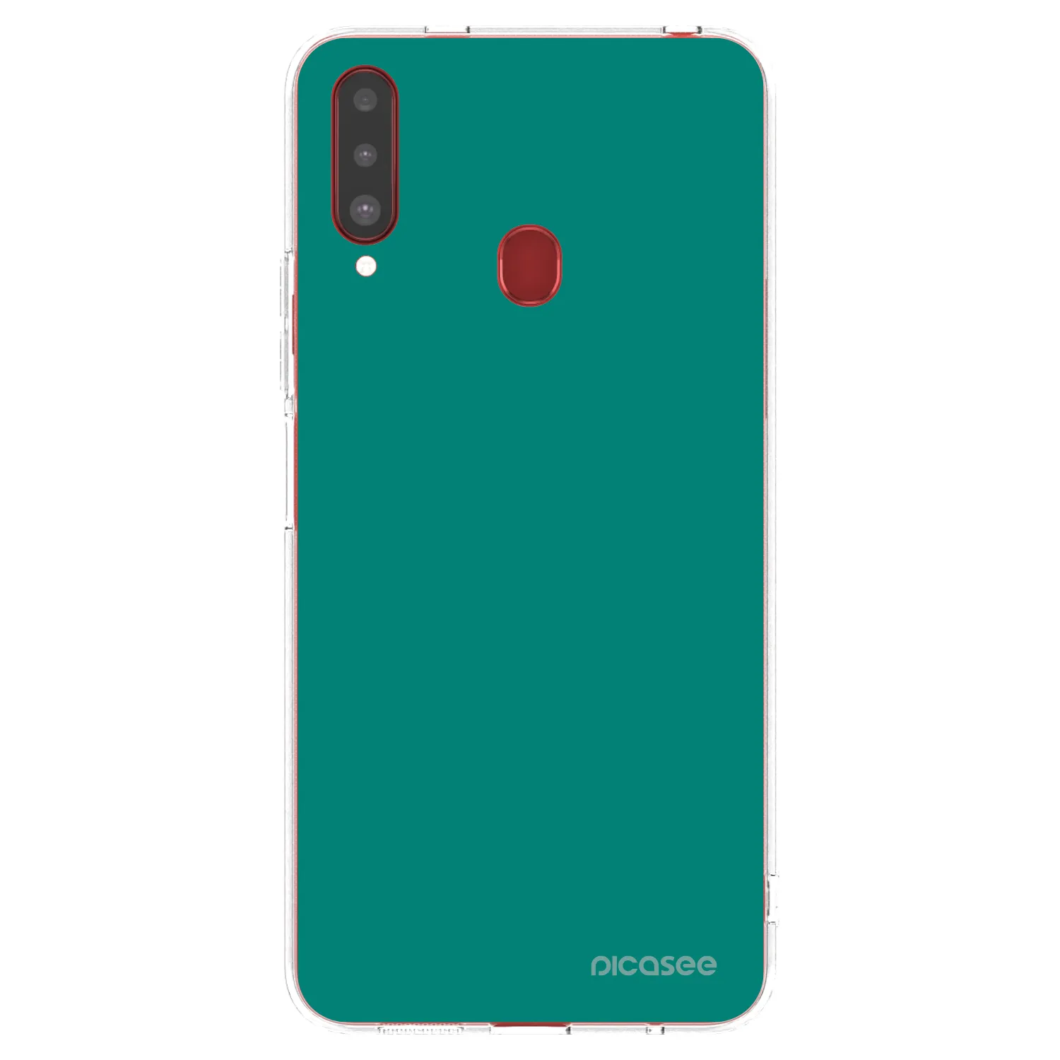 Picasee silikonska prozirna maskica za Samsung Galaxy A20s - Emerald Mist