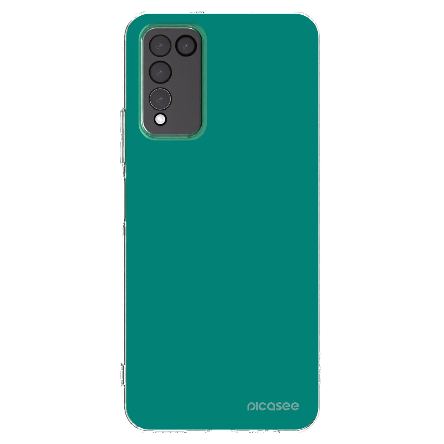 Picasee silikonska prozirna maskica za Honor 10X Lite - Emerald Mist