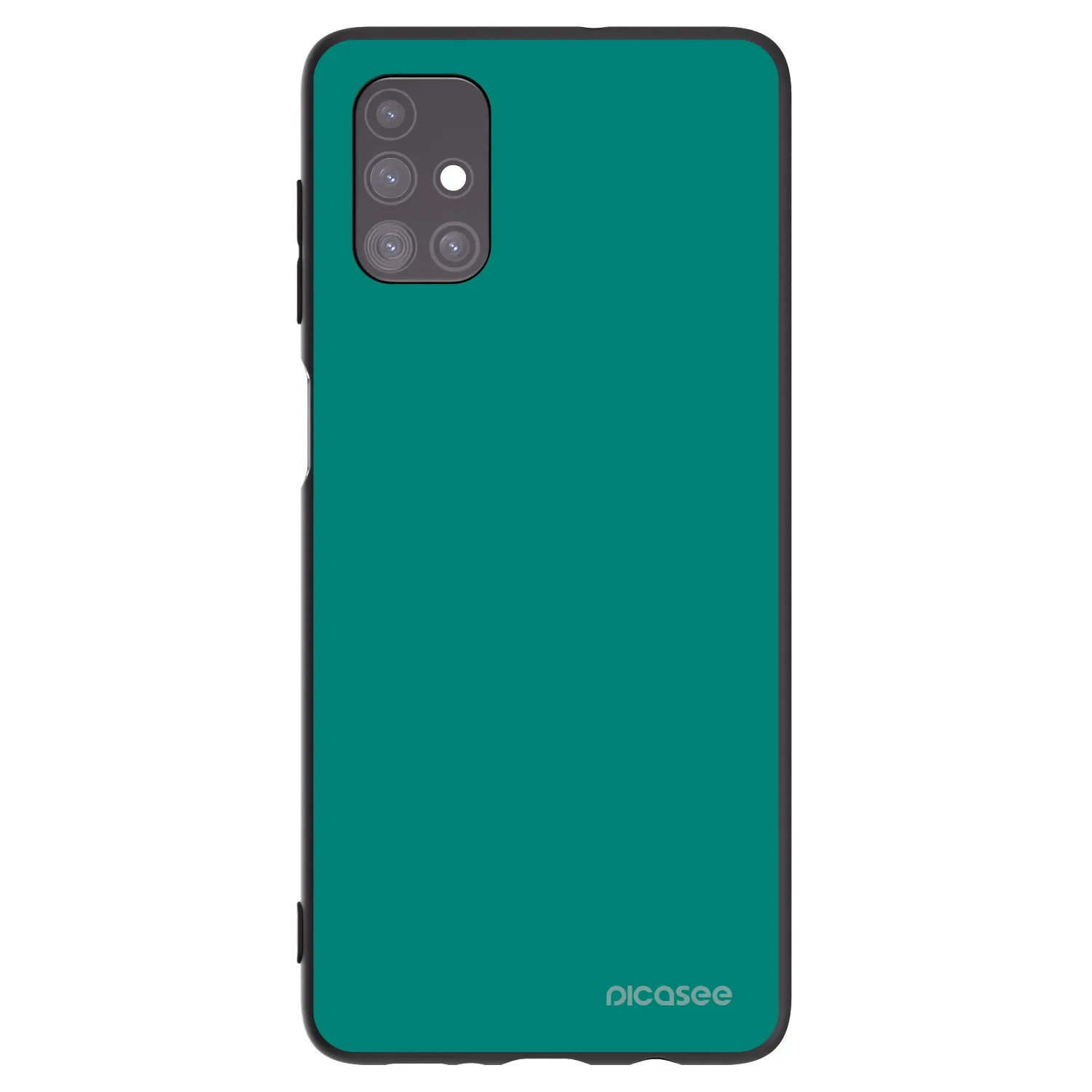 Picasee crna silikonska maskica za Samsung Galaxy M51 M515F - Emerald Mist