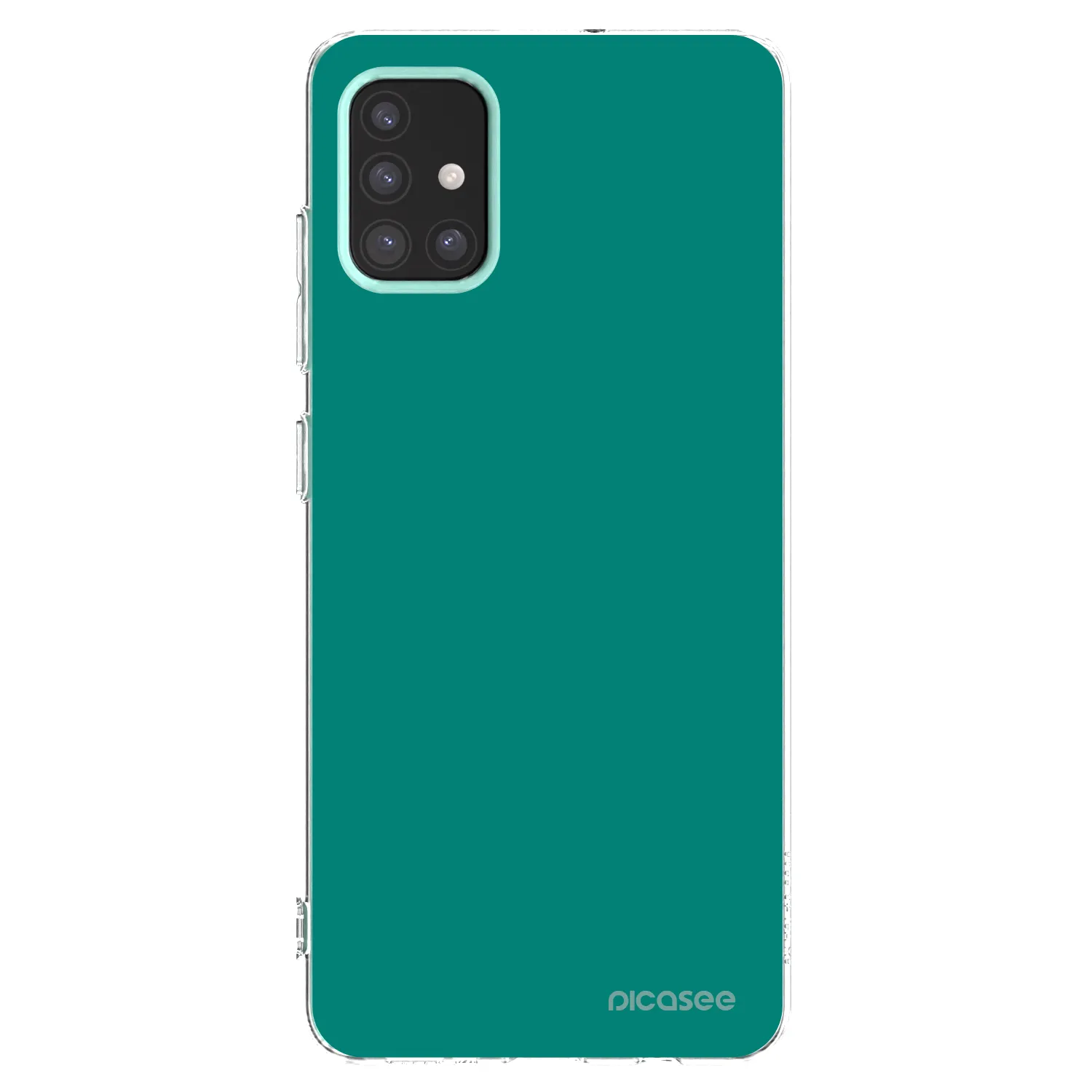 Picasee silikonska prozirna maskica za Samsung Galaxy M31s - Emerald Mist